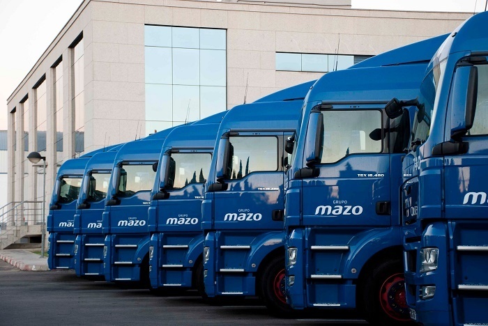 Camiones del Grupo Mazo.