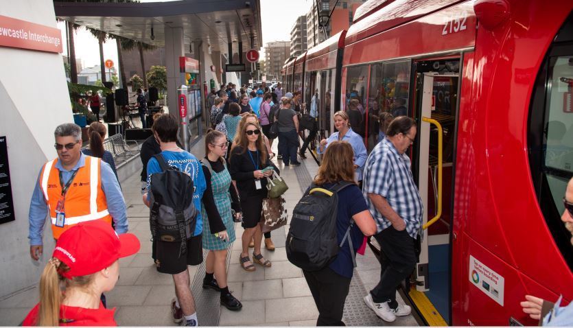 Imagen de los pasajeros del tren
