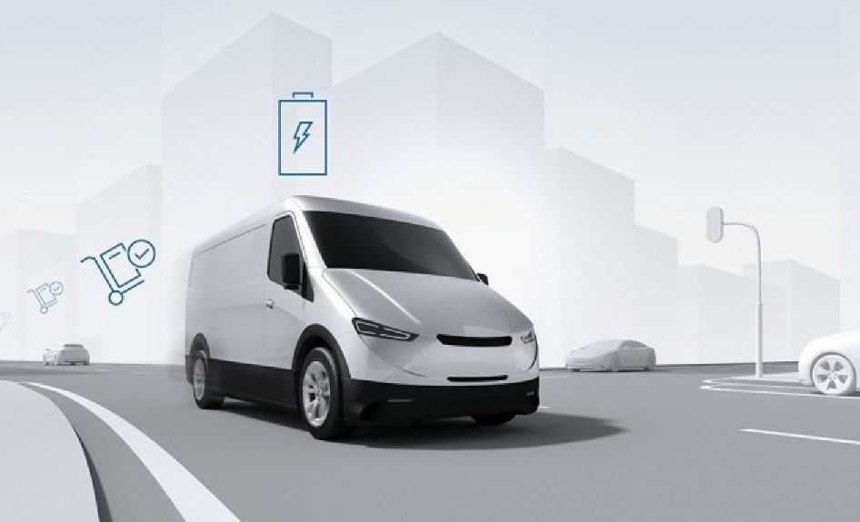 Imagen de una furgoneta eléctrica