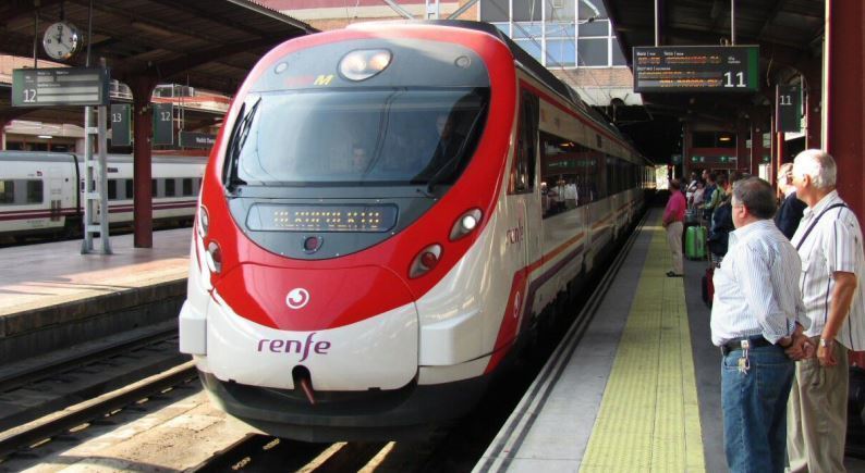 Tren de cercanías en Madrid