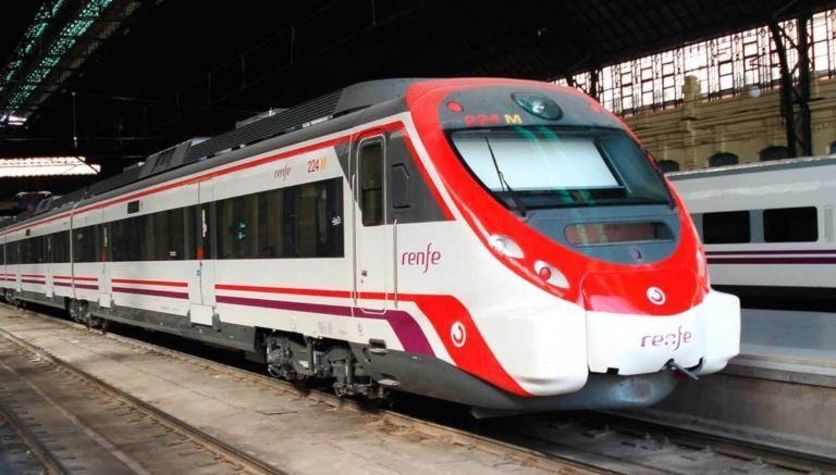Imagen de un tren de cercanías