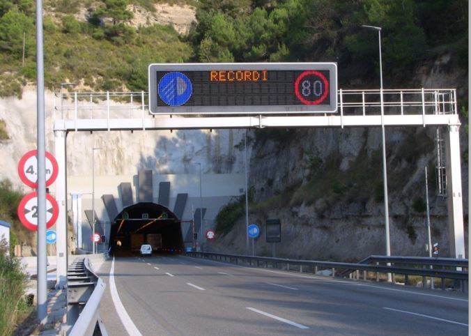 Imagen del túnel del Bruc en la A-2