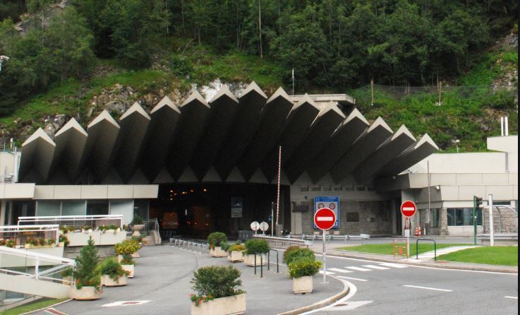 Imagen del tunel de Mont Blanc