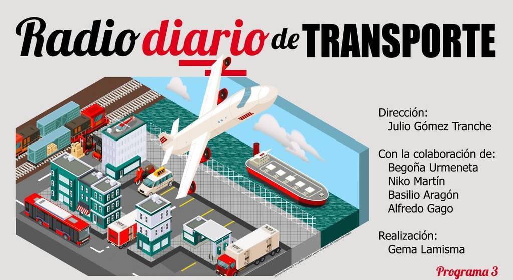Caratula del tercer programa de Radio Diario de Transporte, el jefe de tráfico en la empresa de transportes