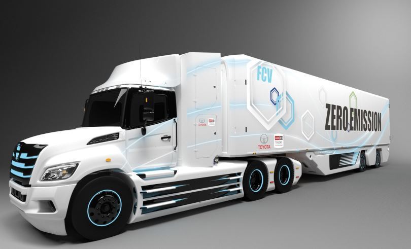 Imagen del camión de hidrógeno de Toyota Motors Imagen del camión de hidrógeno de Toyota Motors