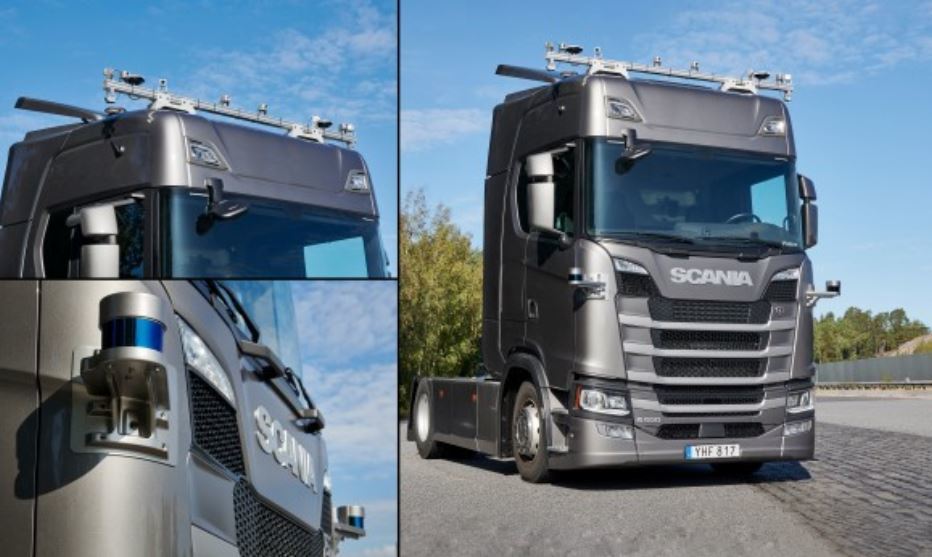 Imagen de un camión Scania autónomo
