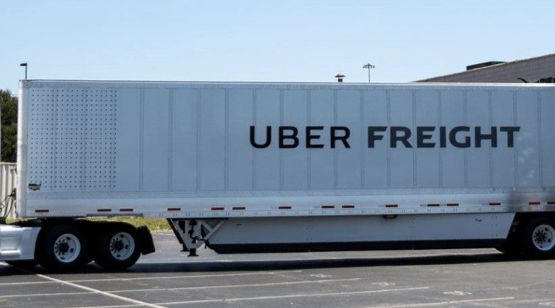 Un camión de Uber