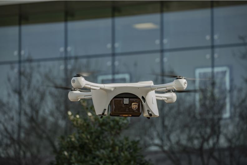 Un dron de la empresa UPS