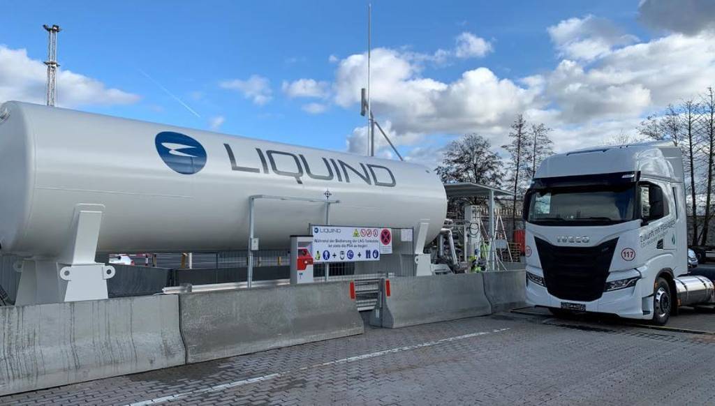 Una de las estaciones de GNL de UTA en colaboración con LIQUIND 24/7