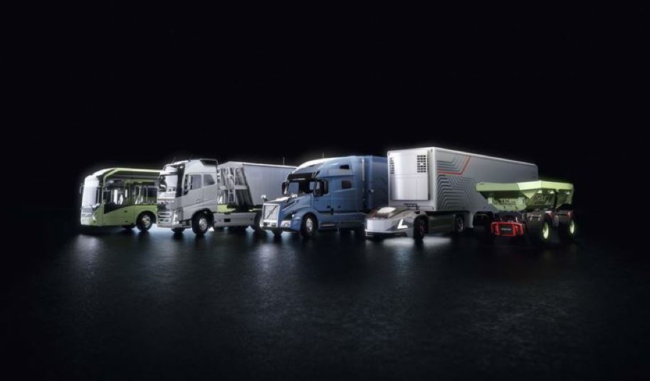 Imagen de varios vehículos de Volvo