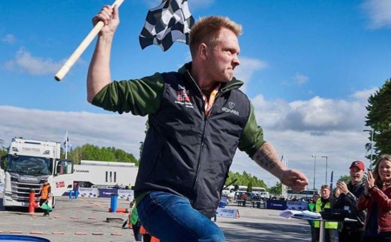 Andreas Nordsjo vencedor del campeonato de conductores de Scania