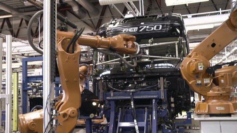 Fábrica de camiones Volvo.