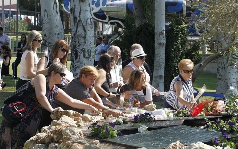 Homenaje a las víctimas del accidente de Spanair