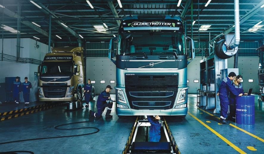 Un taller Volvo