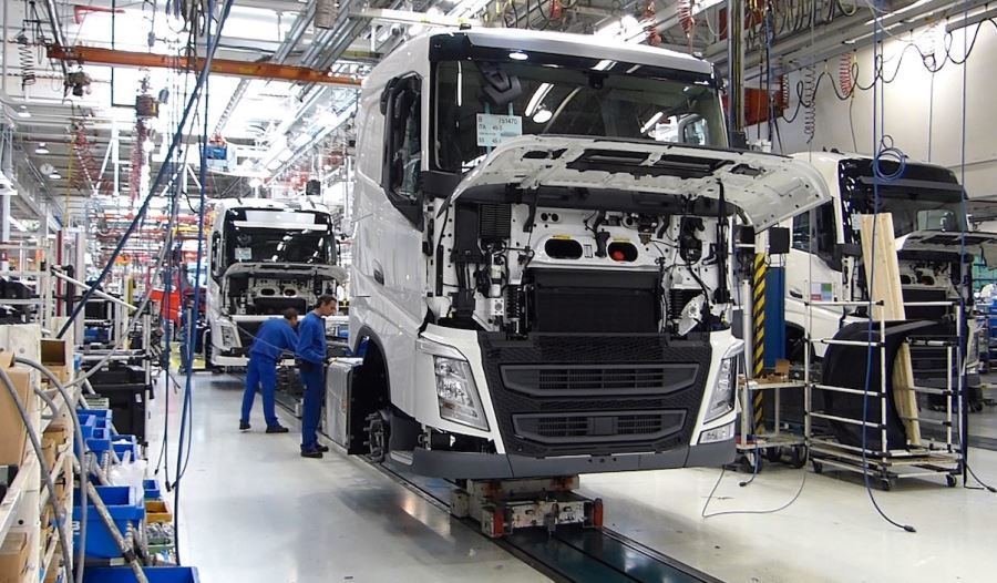 Imagen de una fabrica de Volvo