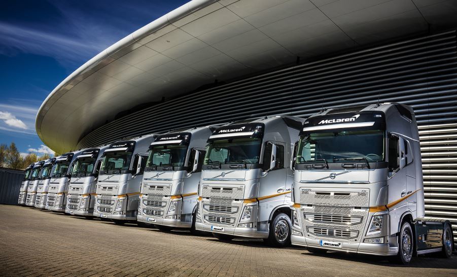 Imgen de los camiones de Volvo Trucks UK