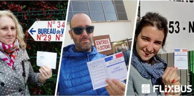 Imagen de votantes franceses a los que se les reembolsará el dinero del trayecto