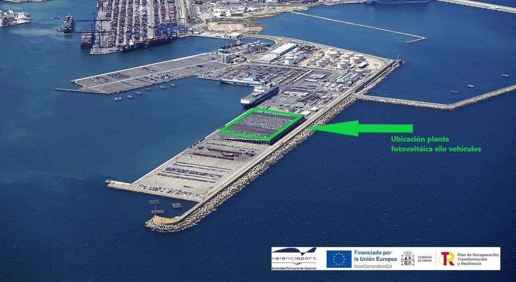 Imagen de Valenciaport licita la instalación fotovoltaica sobre la cubierta del silo de vehículos