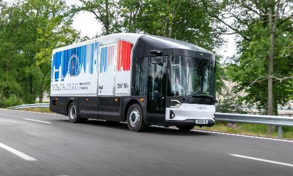 Imagen del Volta Trucks en evaluación por los clientes