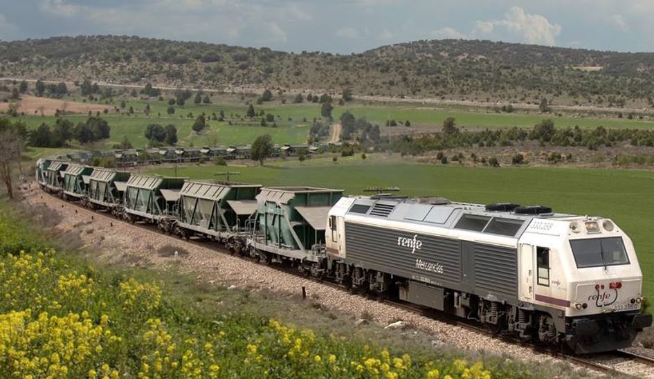 Imagen del tráfico de mercancías por ferrocarril entre Madrid y Burgos