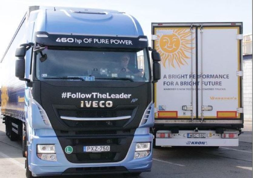 Imagen de un Iveco de gas natural