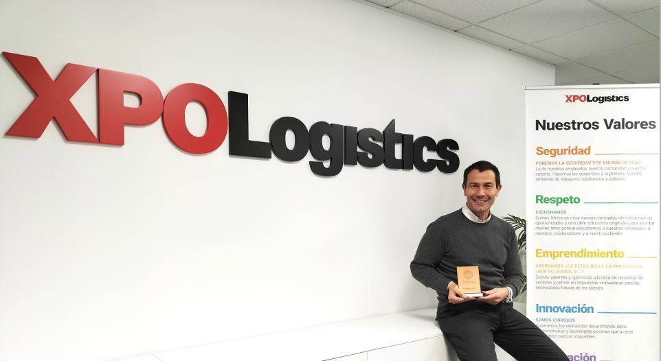 Recogida del premio Torres & Earth por XPO Logistics