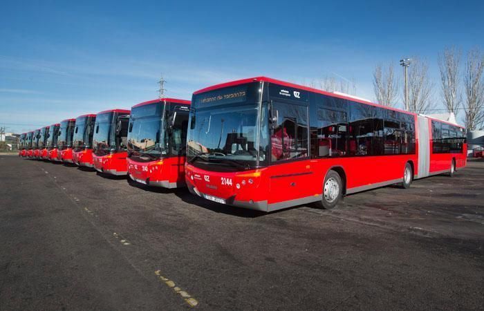 Imagen de autobuses urbanos de Zaragoza