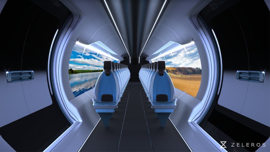 Imagen del hyperloop de Zeleros