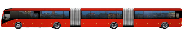  /></p>
<p><strong>Proyección en diseño de como puede lucir un bus con el chasis Gran Artic 300 de Volvo</strong></p>
<p>Los nuevos articulados de 22 metros, que fueron nombrados Súper Artic 210, además de una mayor capacidad de transporte, ofrecen versatilidad para la operación por la cual tienen cinco puertas. Este puerto adicional aumenta la velocidad de embarque y desembarque de pasajeros, y permite una mejor distribución de los pasajeros en el bus. Otro diferencial del vehículo es que mantuvo sólo tres ejes.</p><div class=