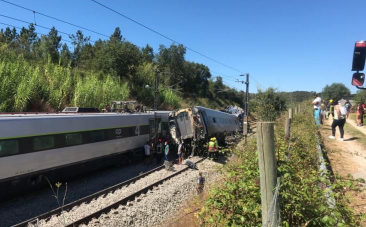 Imagen del accidente ferroviario