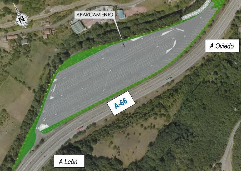 Adjudicada la ejecución de un aparcamiento de emergencia de vialidad invernal en la A-66