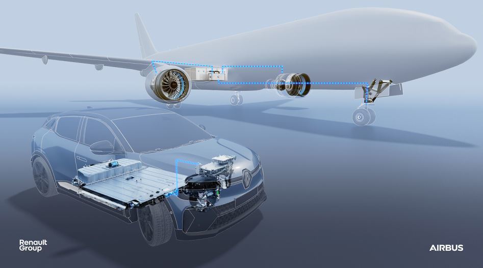 Infografía del uso de las baterías en coches y aviones