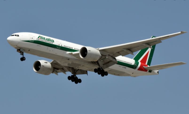 Imagen de un avión de Alitalia