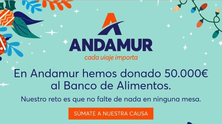 Cartel de la campaña solidaria de Andamur
