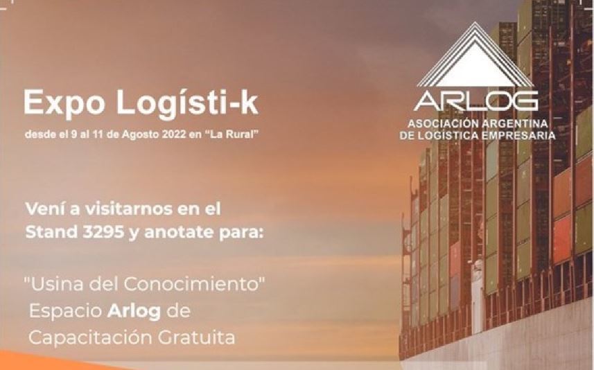 Cartel de la presencia de Arlog en las ferias