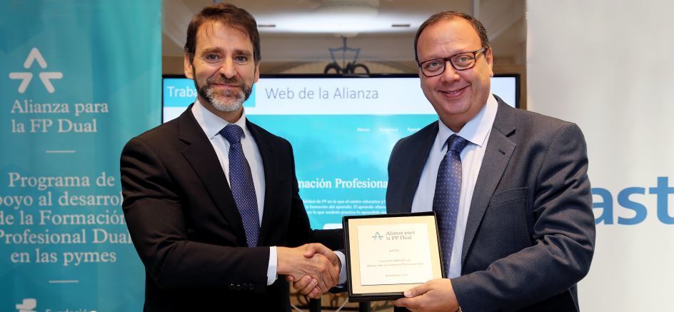 Astic recibió en junio el Premio Alianza para la FP Dual