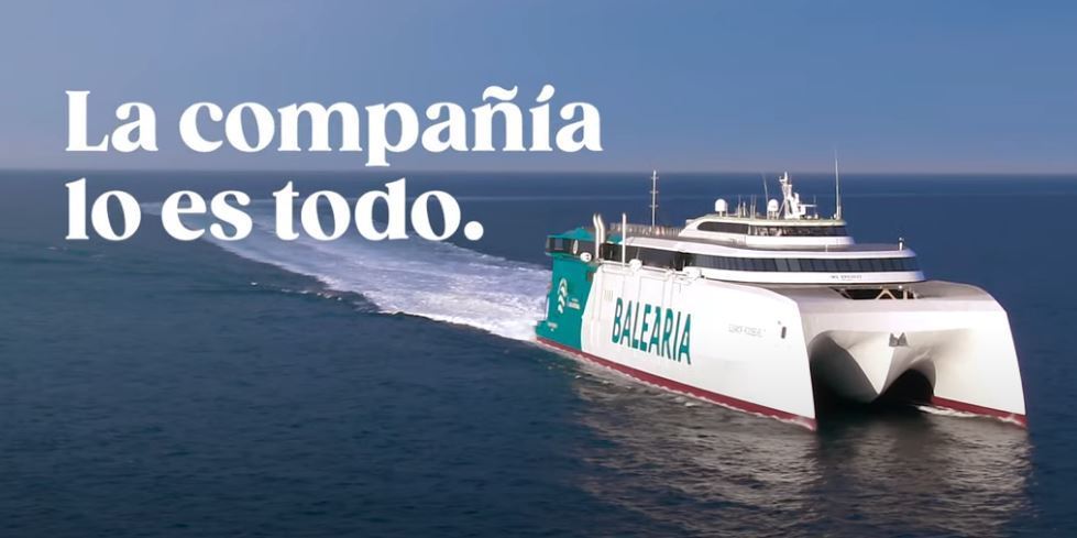 Imagen de un ferry de Baleària
