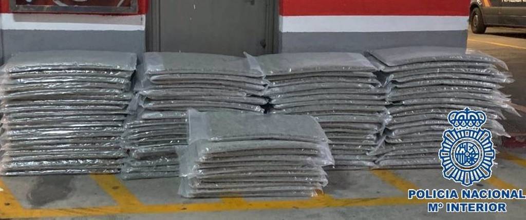 Imagen de la marihuana intervenida por la policía