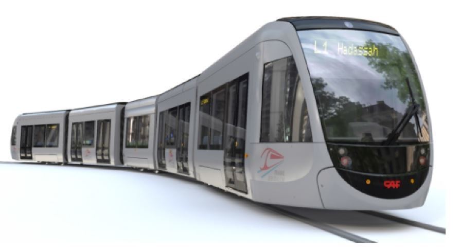 Imagen de un tren ligero de CAF