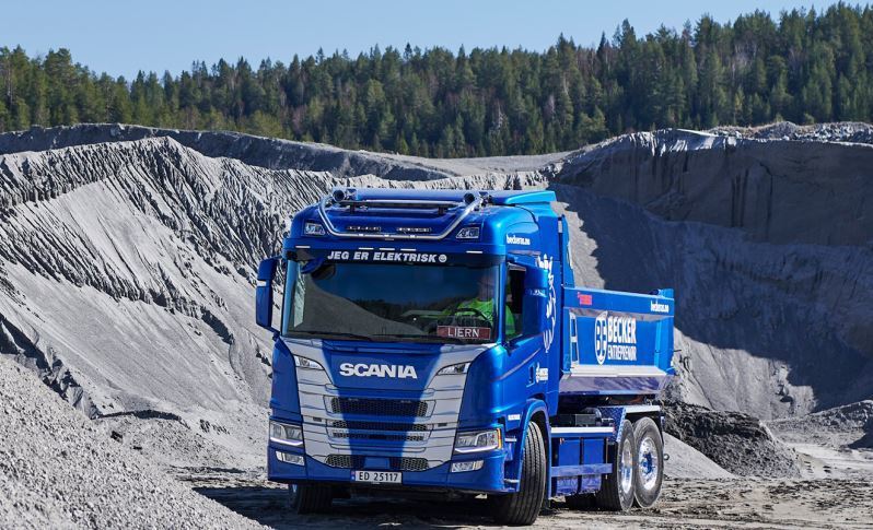 El camión Scania eléctrico que trabaja por las calles Oslo