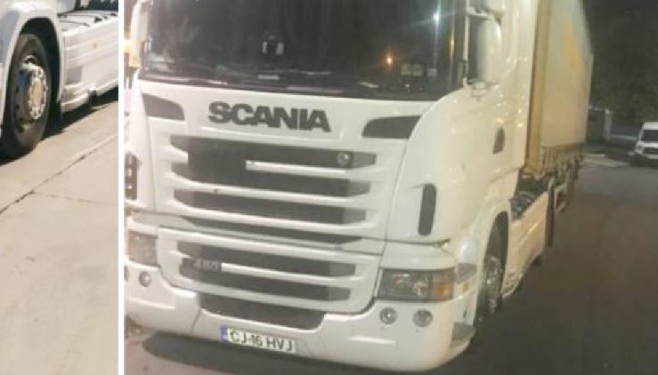 Imagen del camión Scania robado