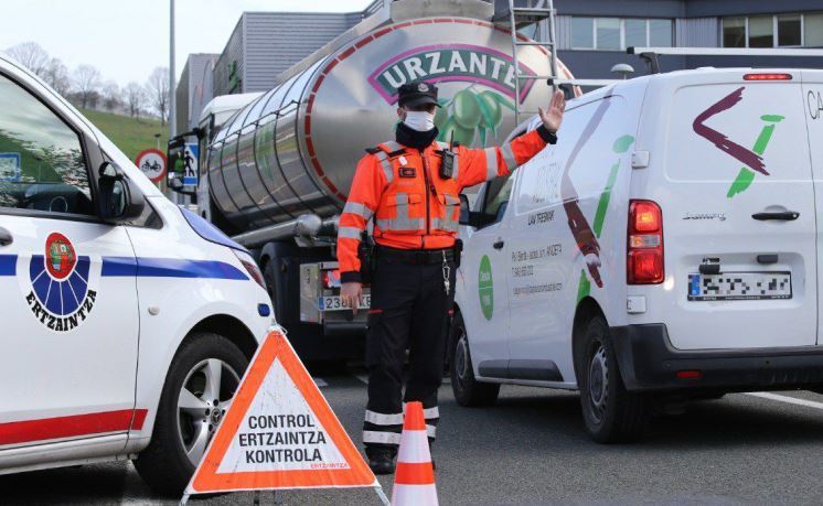 Un control de la Ertzaintza