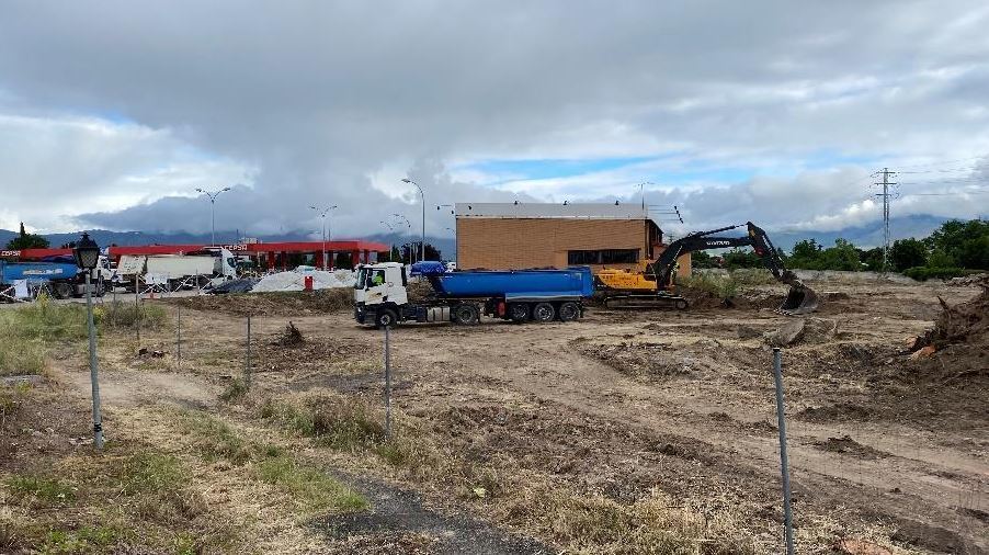 Imagen de las obras del aparcamiento