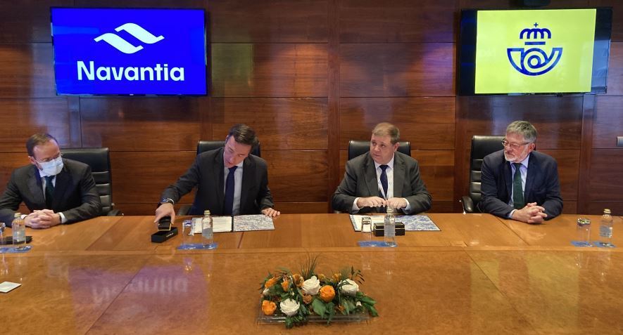 Presentación del memorándum entre Correos y Navantia