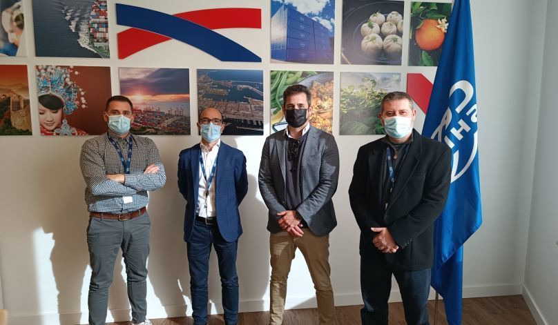 Pedro Perez (BPS, IT, Quality andInnovation Department), Carlos Aguilar (Supply Chain Developing DPT DeputyManager), Hugo Mira (CEO Wimtruck), y Jose Boix (BPS, IT, Quality and Innovation Manager)