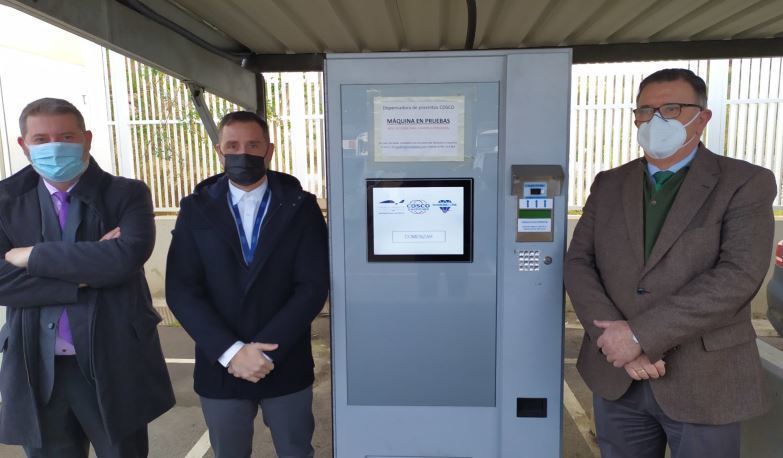 Máquina dispensadora de precintos