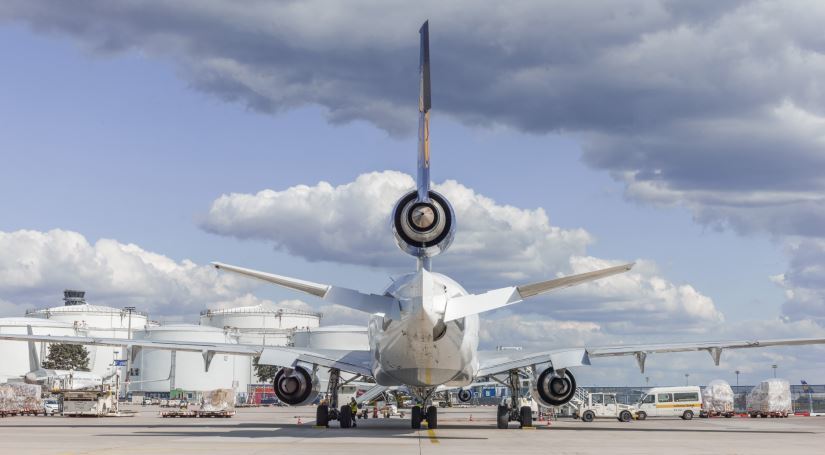 Imagen de un avión de carga
