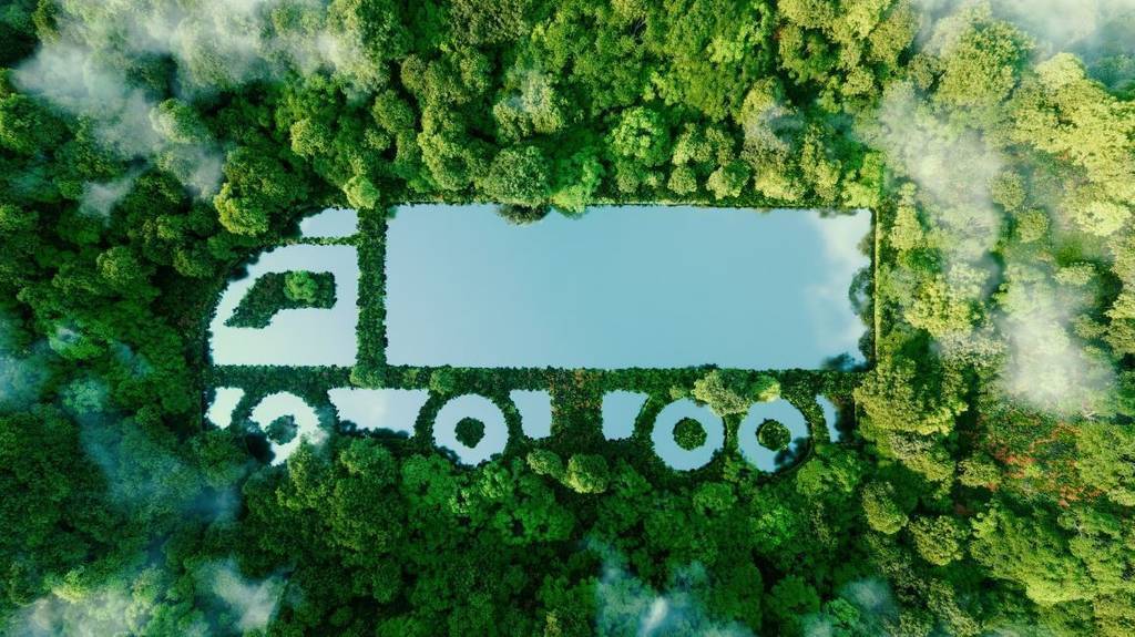 Imagen que simboliza la sostenibilidad en el transporte
