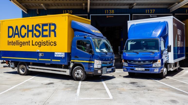 Imagen del Fuso híbrido y del Fuso 100% eléctrico