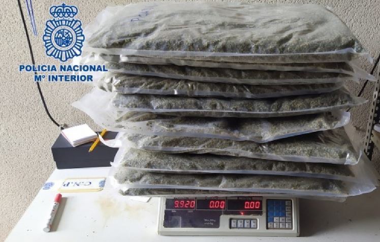 Droga empaquetada lista para su transporte